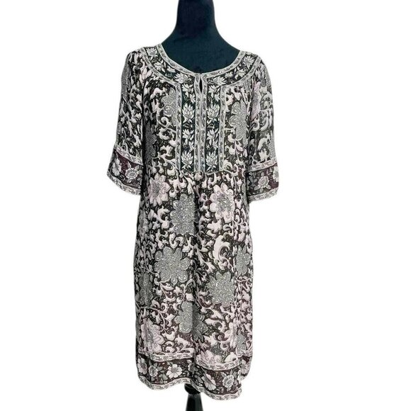 Calypso St. Barth Dresses & Skirts - Calypso St. Barth Size Medium Dress Boho 3/4 Sleeve